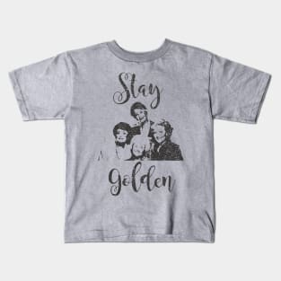 Retro Stay Golden Kids T-Shirt